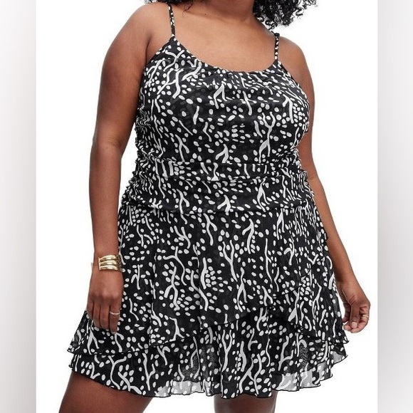 Diane Von Furstenberg DVF for Target Layered Mesh Dress Plus Size 3X - Picture 2 of 4